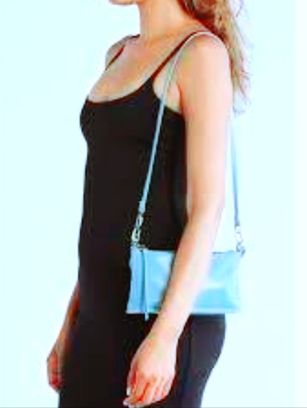 HOBO Bag, Leather, NEW!Convertible 3 Size Straps, Zip Top